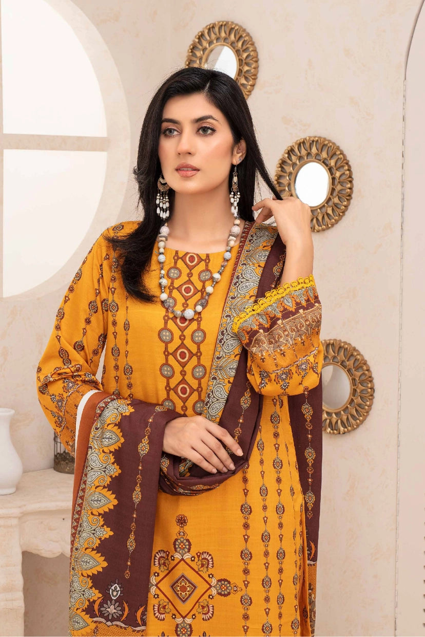 VOL II | Digital Printed Slub Linen 3-Piece Suit