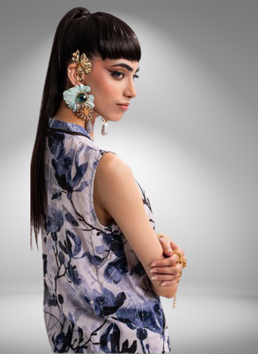 Midnight Botanical Printed Ensemble