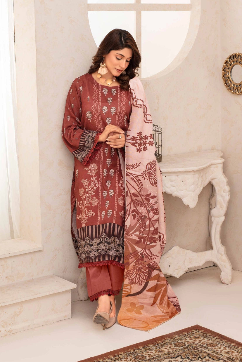 VOL II |  Digital Printed Slub Linen 3-Piece Suit