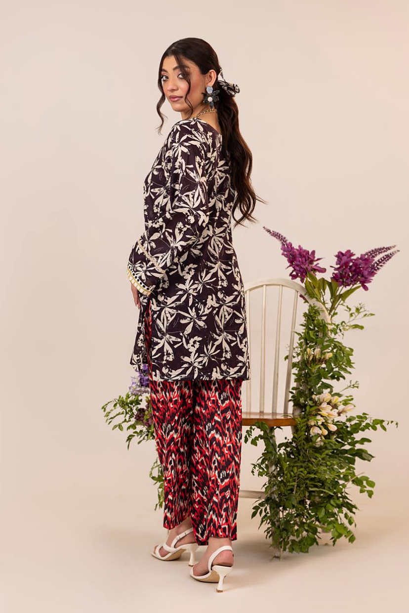 Floral Serenity – 2 PC Lawn Shirt & Trouser
