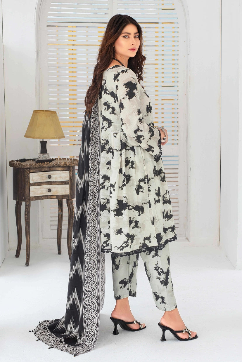 Garden Glory – Digital Print 3PC Viscose Suit