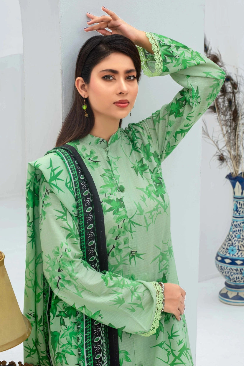 Floral Charm – 3PC Viscose Digital Print Suit