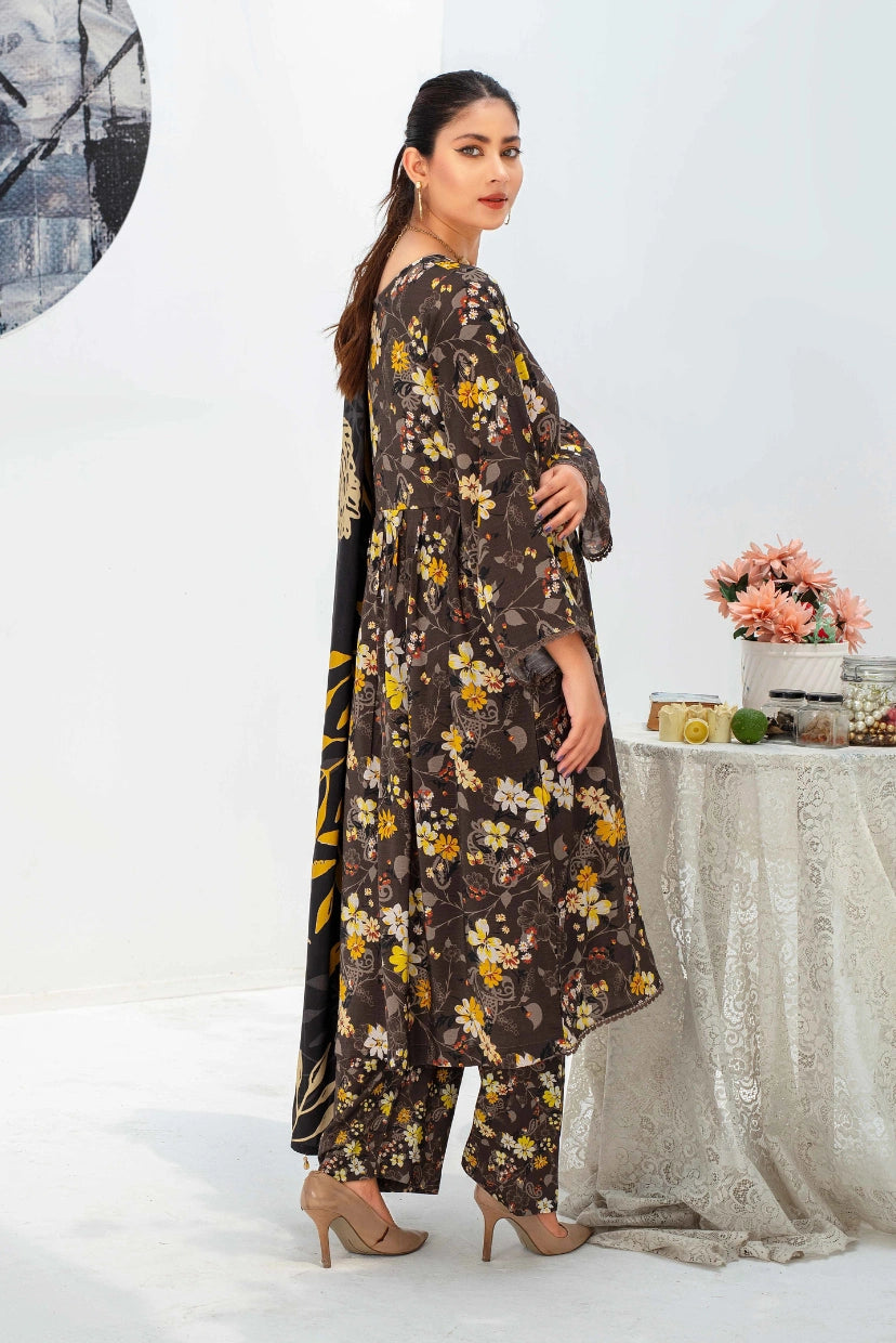 Golden Bloom – Dora Digital Viscose Ensemble