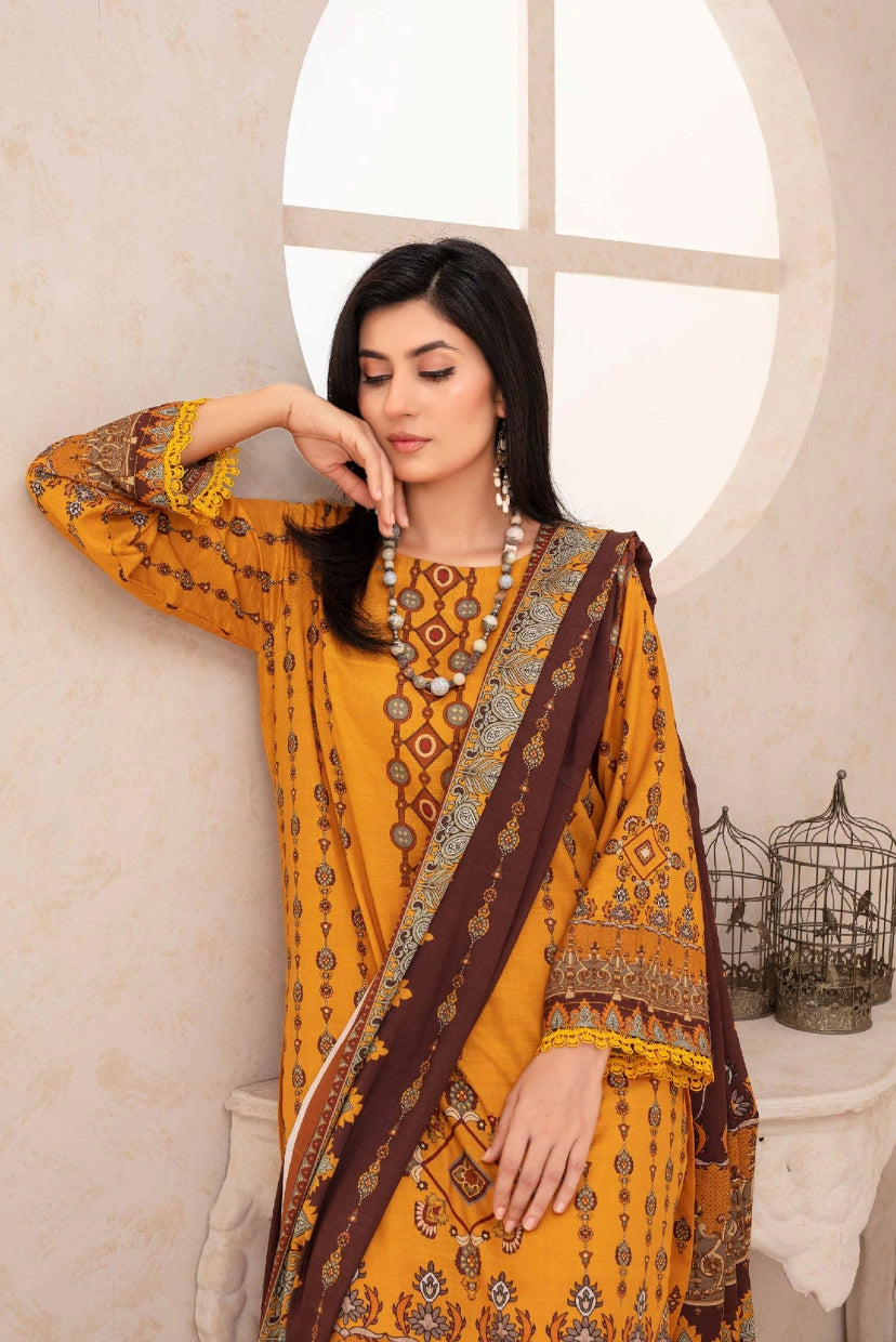 VOL II | Digital Printed Slub Linen 3-Piece Suit