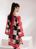 Scarlet Mosaic Digital Print Ensemble