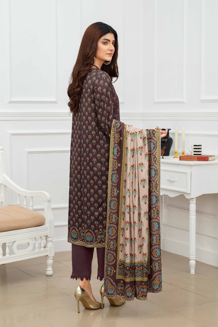 Graceful Charm | Embroidered Dora Linen 3PC Suit