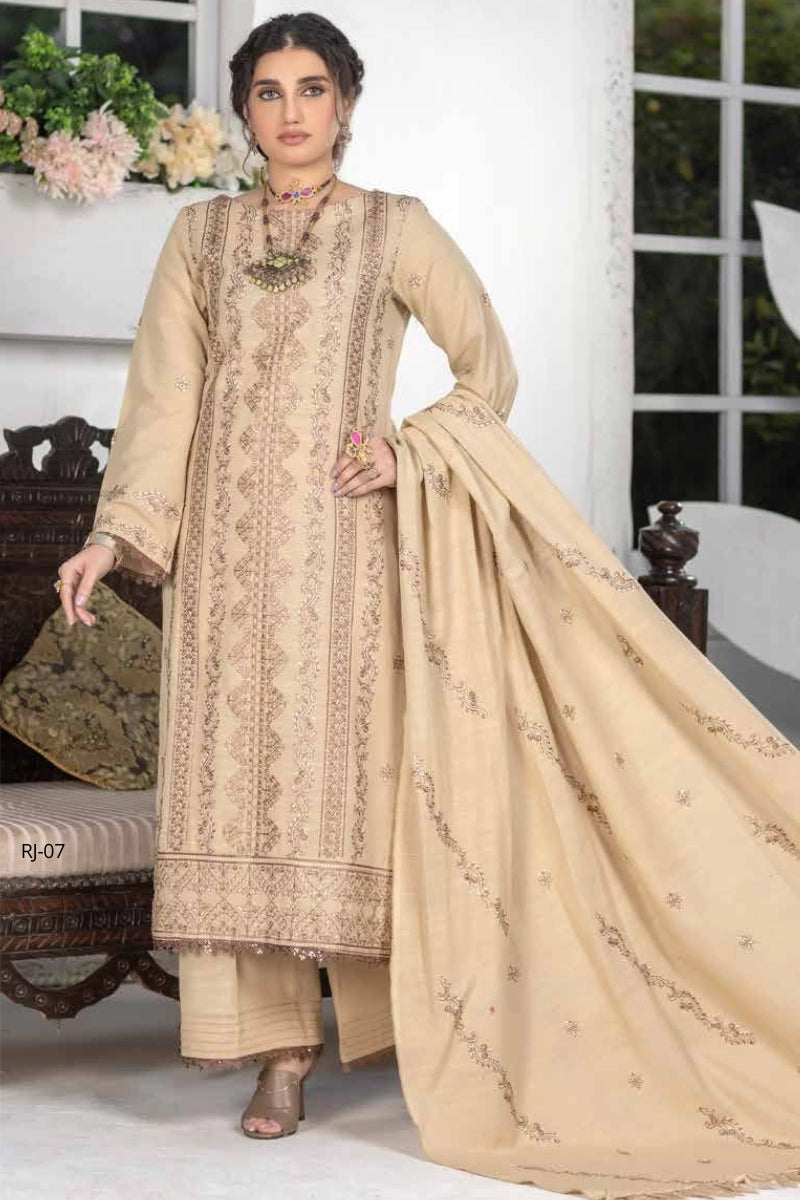 Skin Premium Khaddar Embroidered 3-Piece Suit