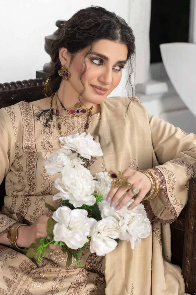 Skin Premium Khaddar Embroidered 3-Piece Suit