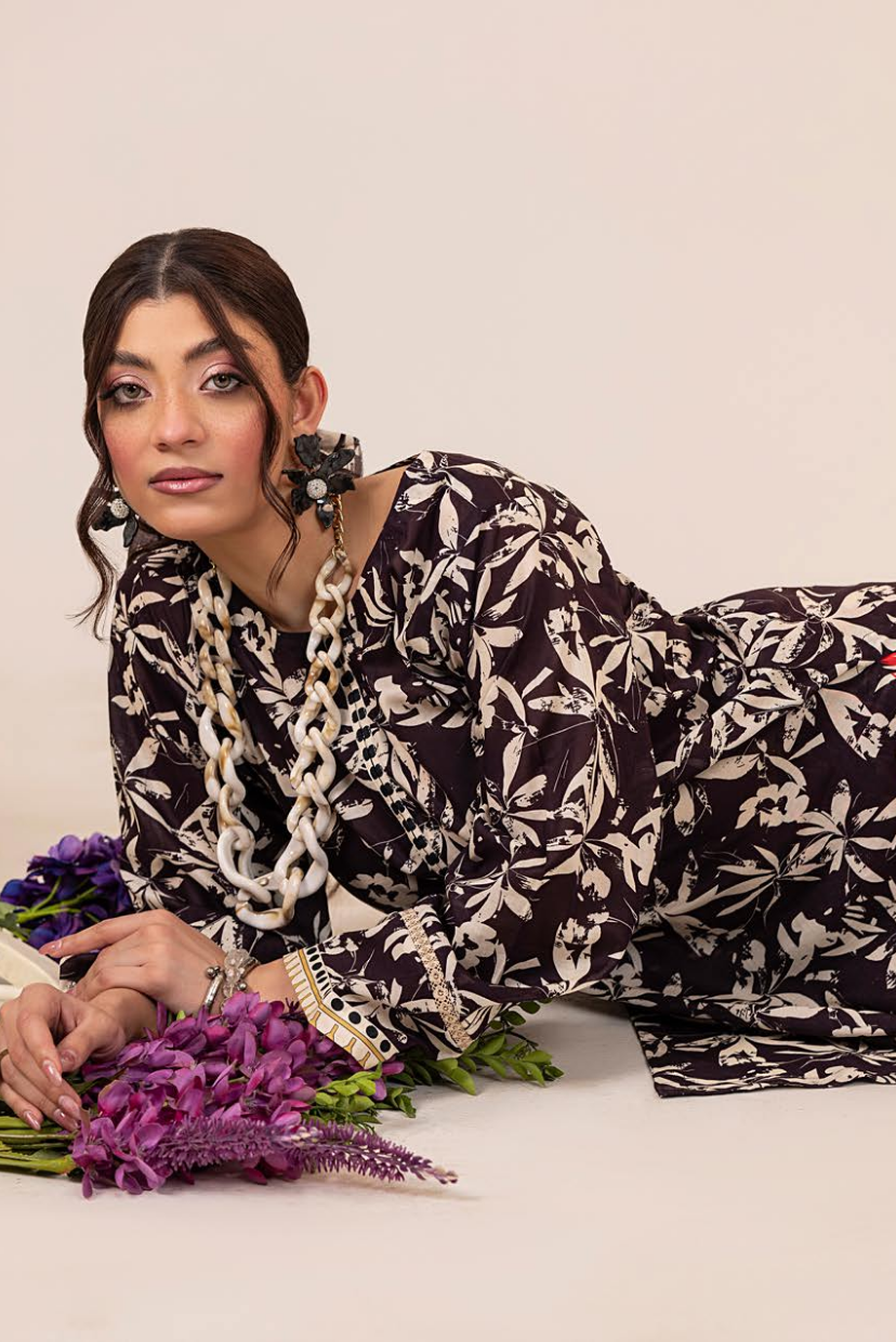 Floral Serenity – 2 PC Lawn Shirt & Trouser