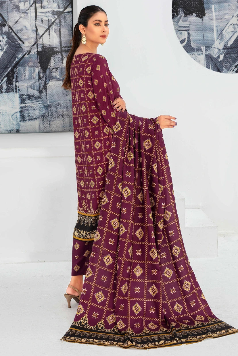 Rosy Radiance – Unstitched Viscose Lawn Set