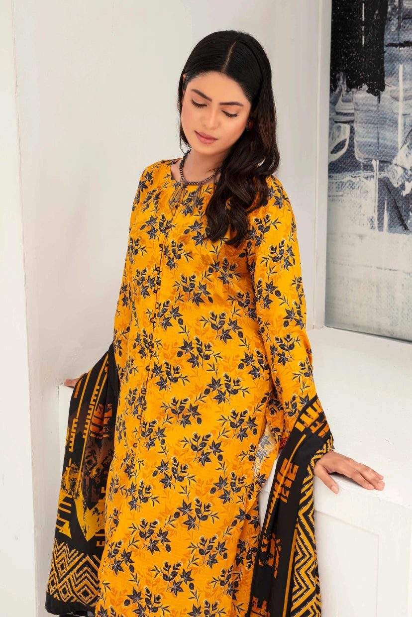 Floral Charm – 3PC Viscose Digital Print Suit