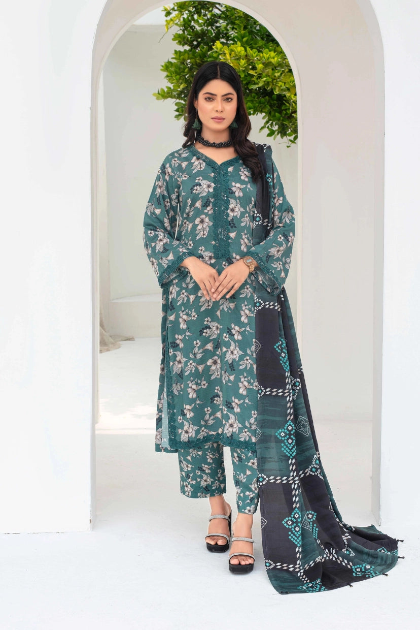 Golden Bloom – Dora Digital Viscose Ensemble