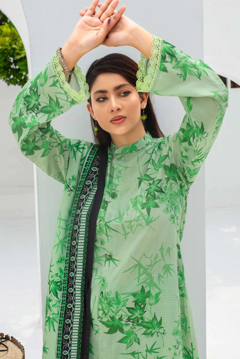Floral Charm – 3PC Viscose Digital Print Suit
